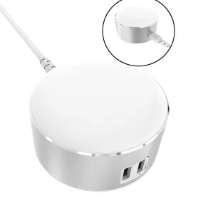 LDNIO USB 2 Ports LED Light USB Charger Long Cable Touch Contral Night Lamp Travel Charger A2208