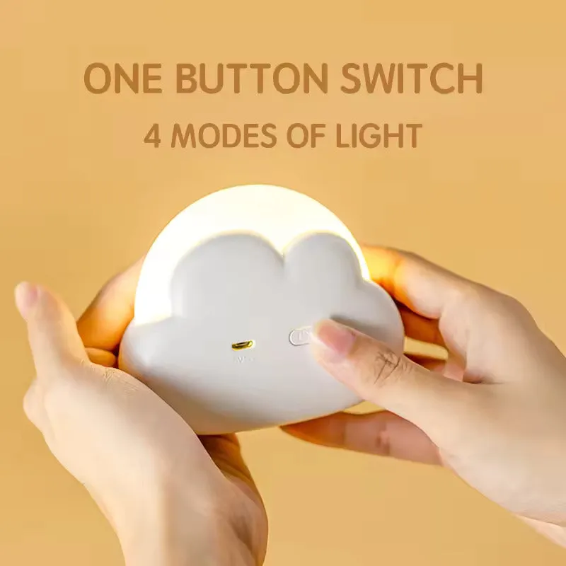 LED Cloud Shape Night Lamp with USB Charging