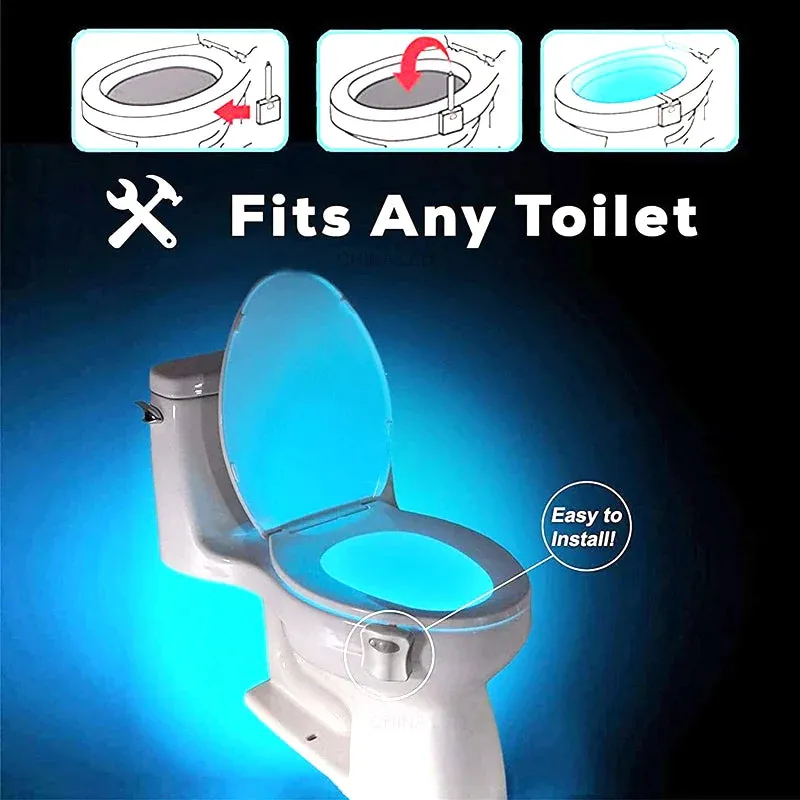 LED Toilet seat Night light Induction lamp Motion sensor WC lamp 8 colors Variable lamp Backlight Used for toilets