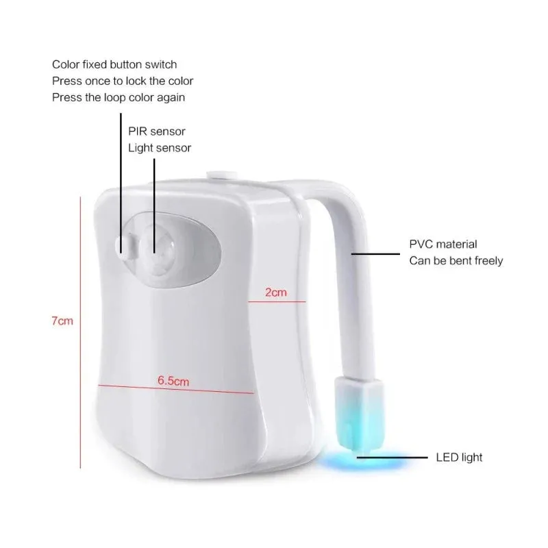 LED Toilet seat Night light Induction lamp Motion sensor WC lamp 8 colors Variable lamp Backlight Used for toilets