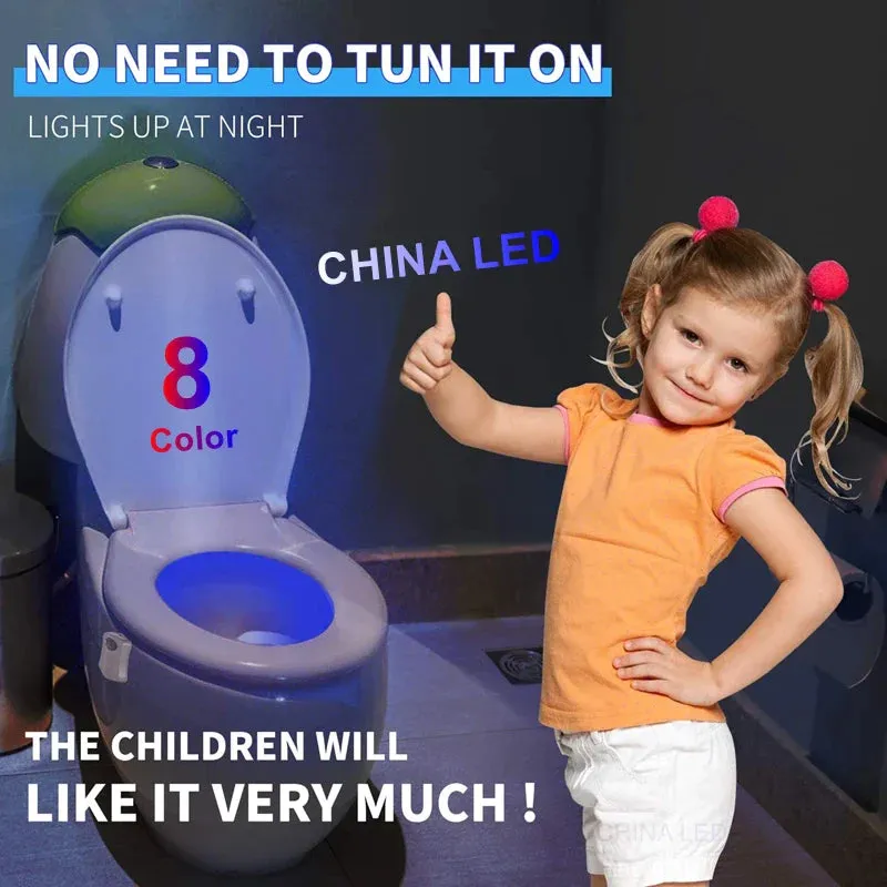 LED Toilet seat Night light Induction lamp Motion sensor WC lamp 8 colors Variable lamp Backlight Used for toilets