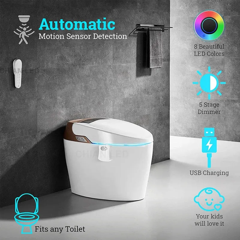 LED Toilet seat Night light Induction lamp Motion sensor WC lamp 8 colors Variable lamp Backlight Used for toilets
