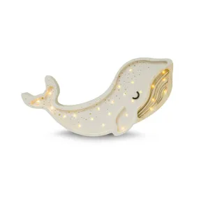 Little Lights Whale Lamp - Albino White
