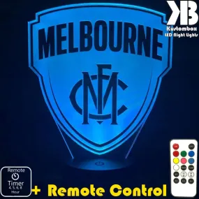 MELBOURNE Australian Football Club 3D LED Night Light Lamp