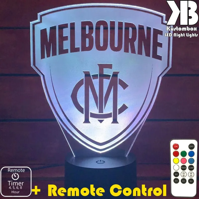 MELBOURNE Australian Football Club 3D LED Night Light Lamp