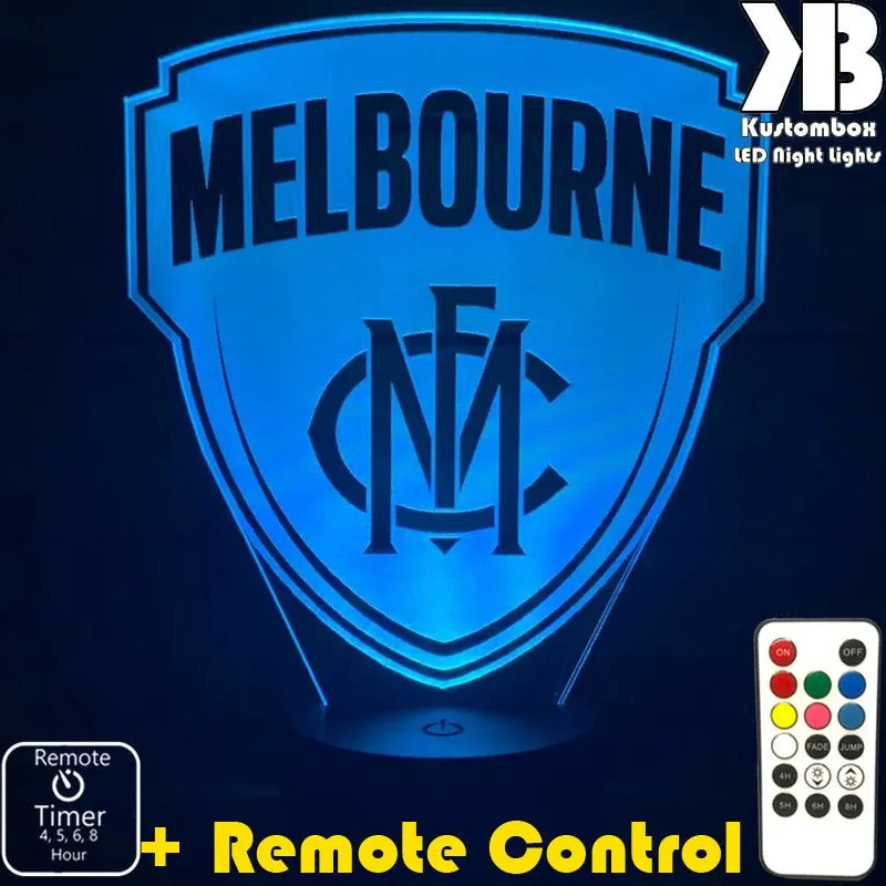 MELBOURNE Australian Football Club 3D LED Night Light Lamp