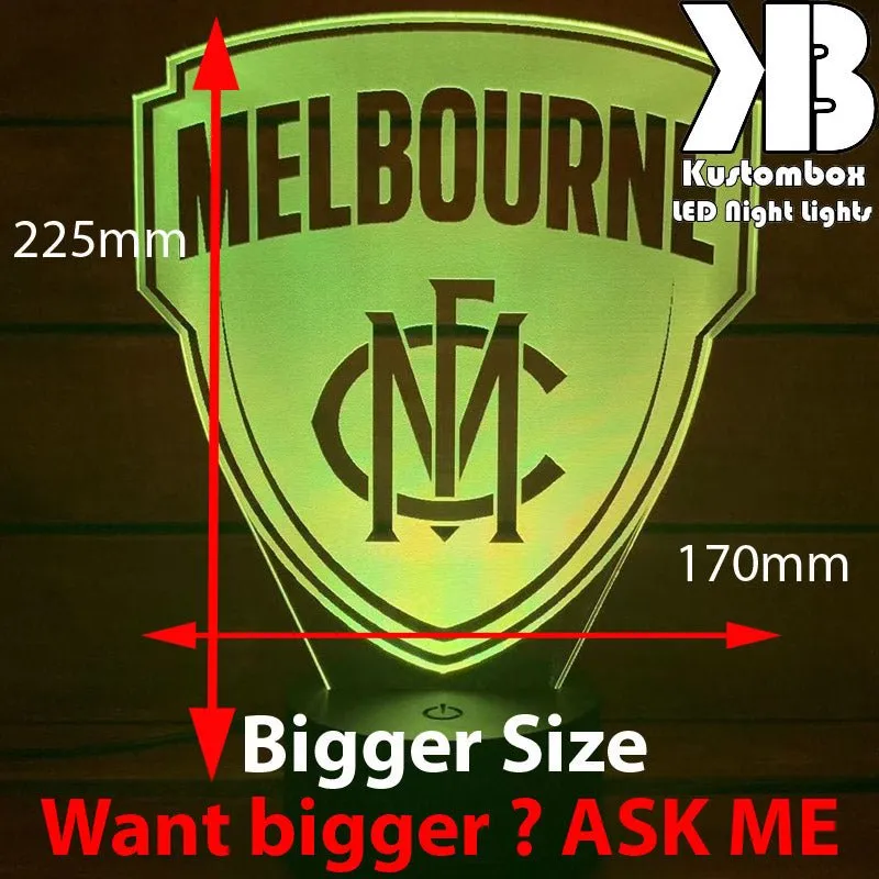 MELBOURNE Australian Football Club 3D LED Night Light Lamp