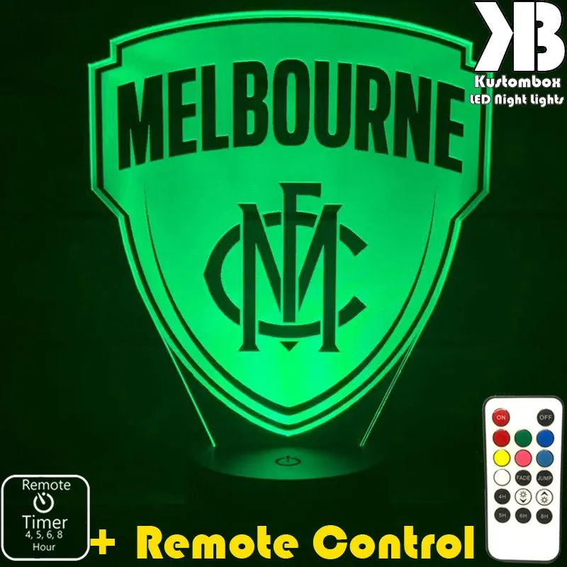 MELBOURNE Australian Football Club 3D LED Night Light Lamp