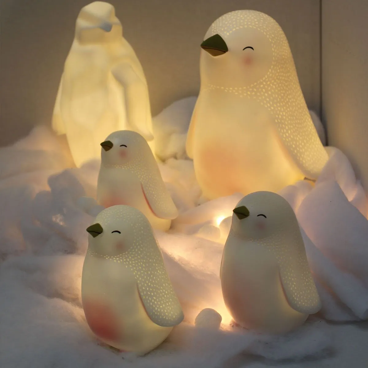 Mini Led Lamp Over The Moon Penguin