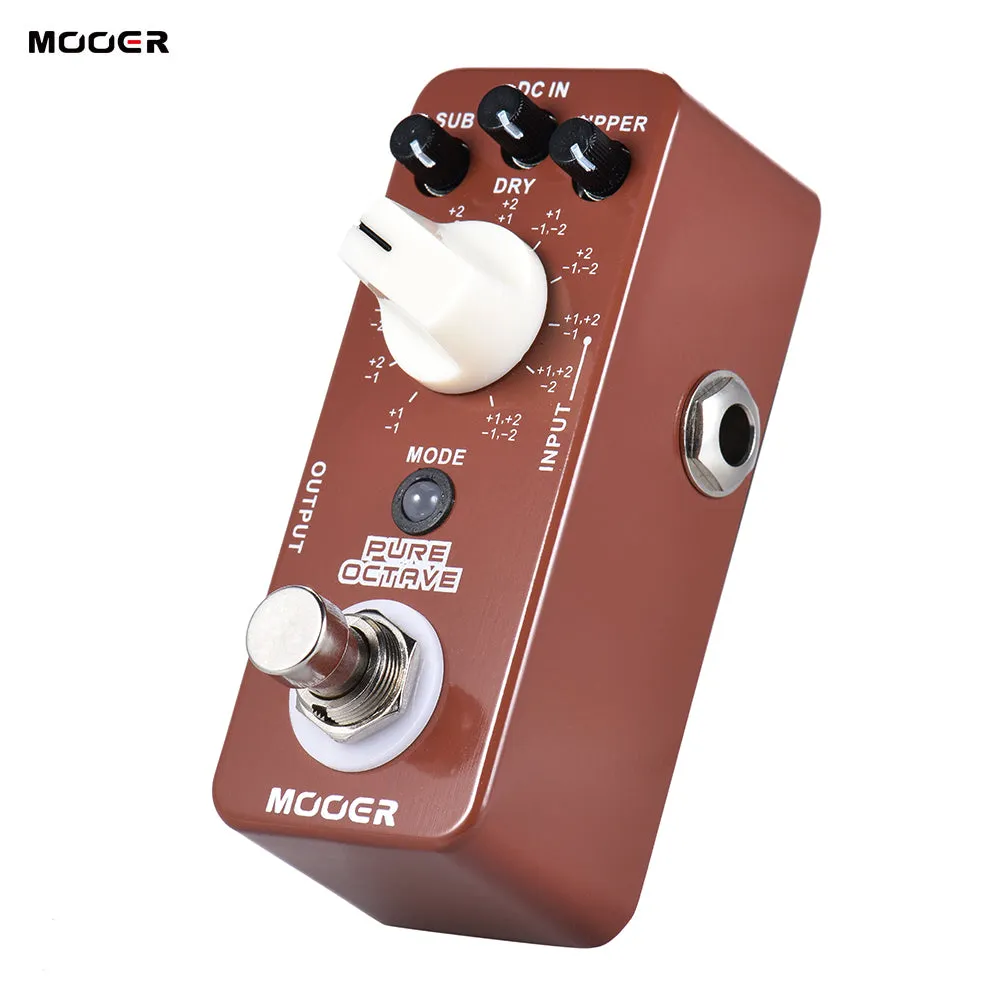 MOOER Pure Octave No Distorted Sound With 11 Different Octave Modes