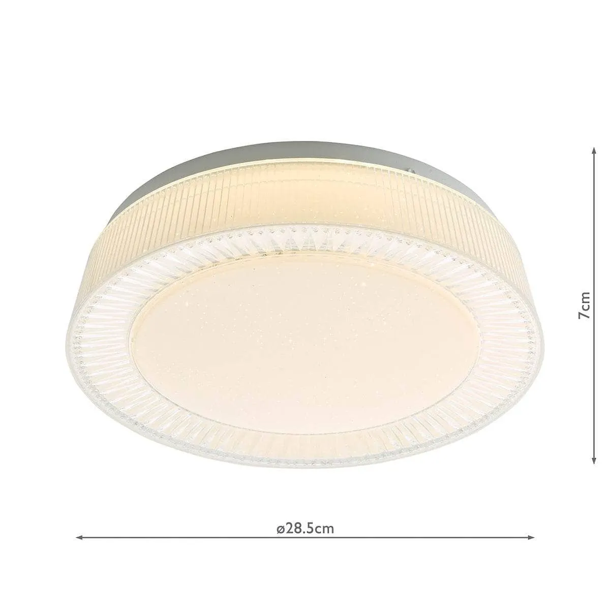 Motril 28cm Flush Ceiling Light