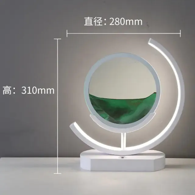 Moving Sand Art Table Lamp Sandscape USB Charging