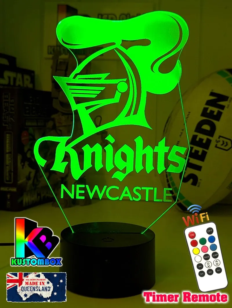 NEWCASTLE KNIGHTS Rugby League Football Club 3D LED Night Light