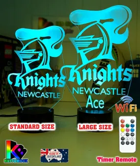NEWCASTLE KNIGHTS Rugby League Football Club 3D LED Night Light