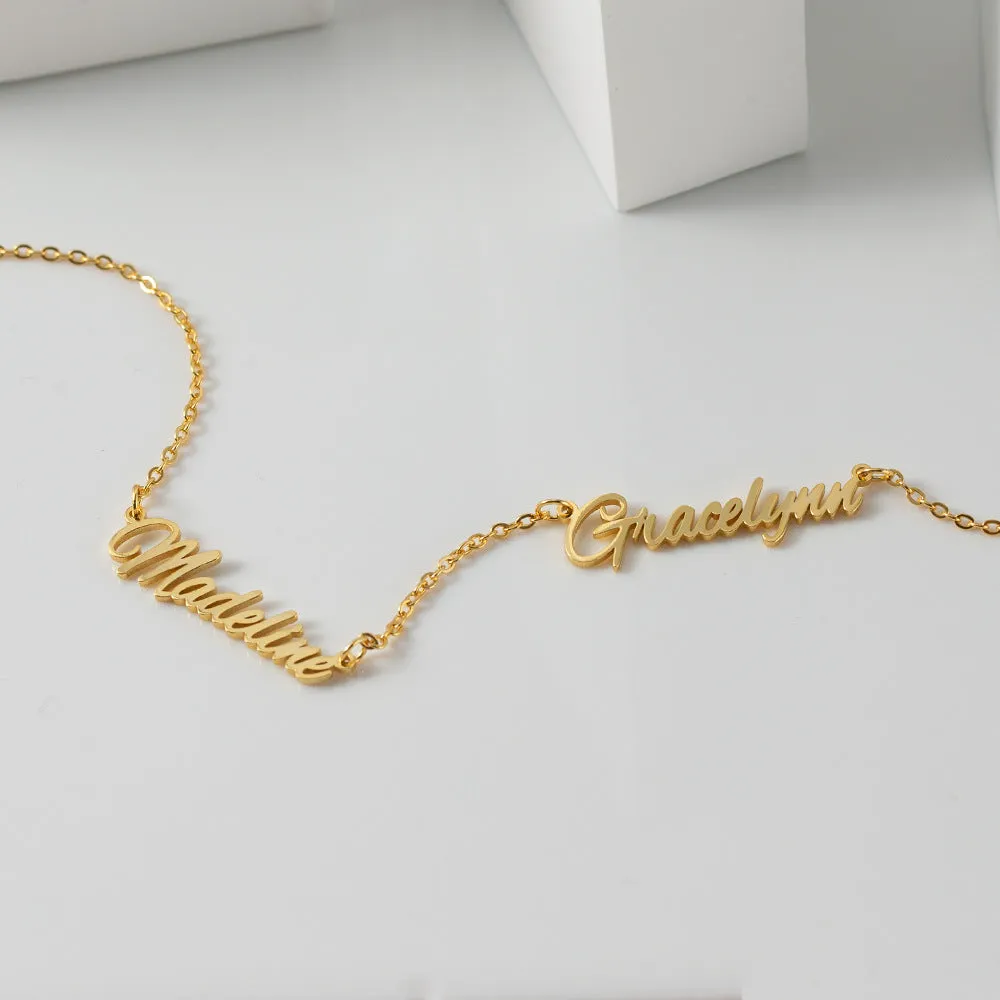 Noble Simple Personalized Name Versatile Necklace
