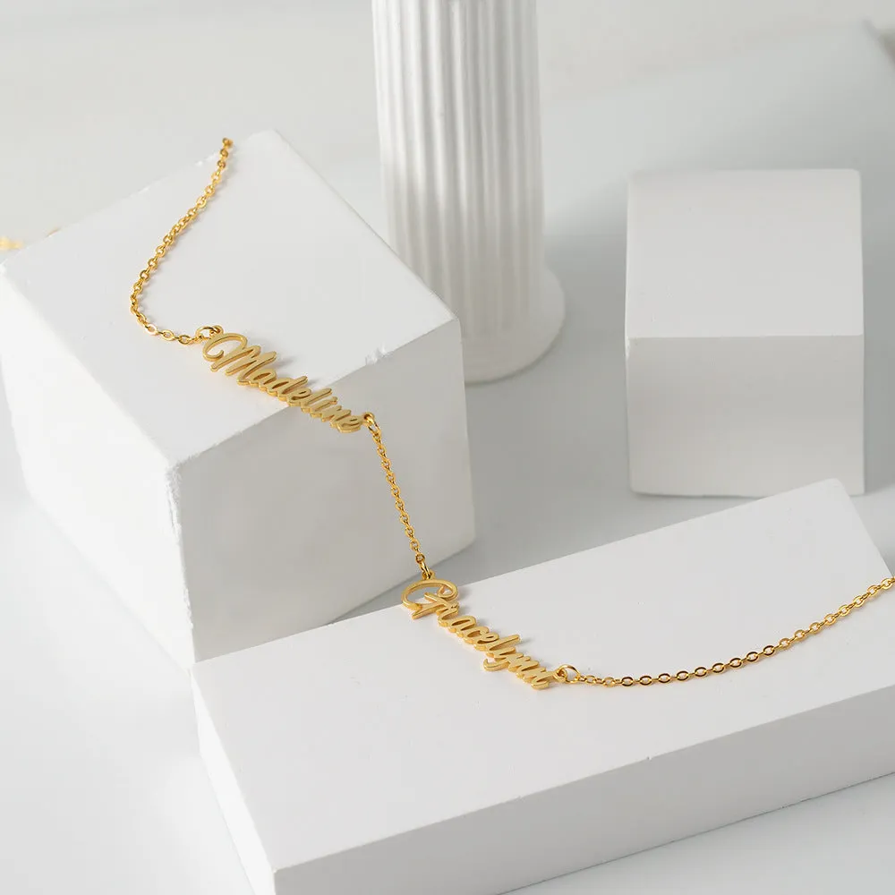 Noble Simple Personalized Name Versatile Necklace