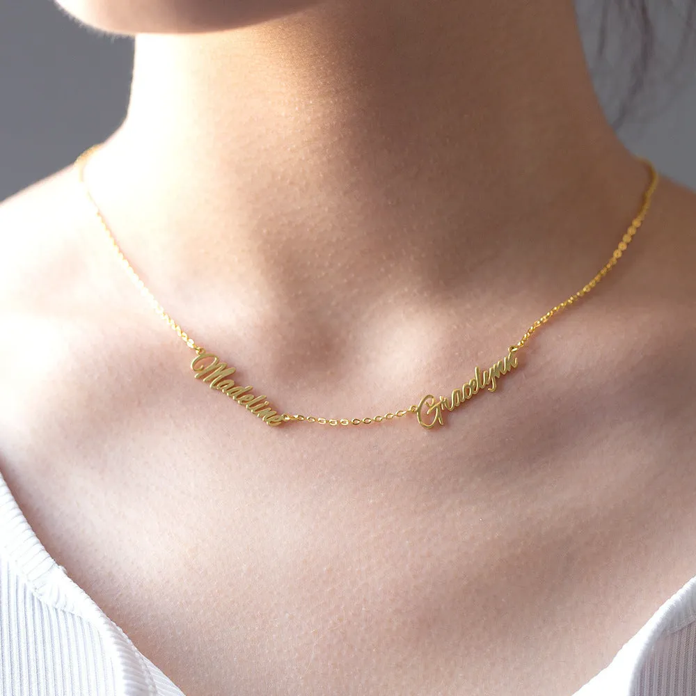 Noble Simple Personalized Name Versatile Necklace