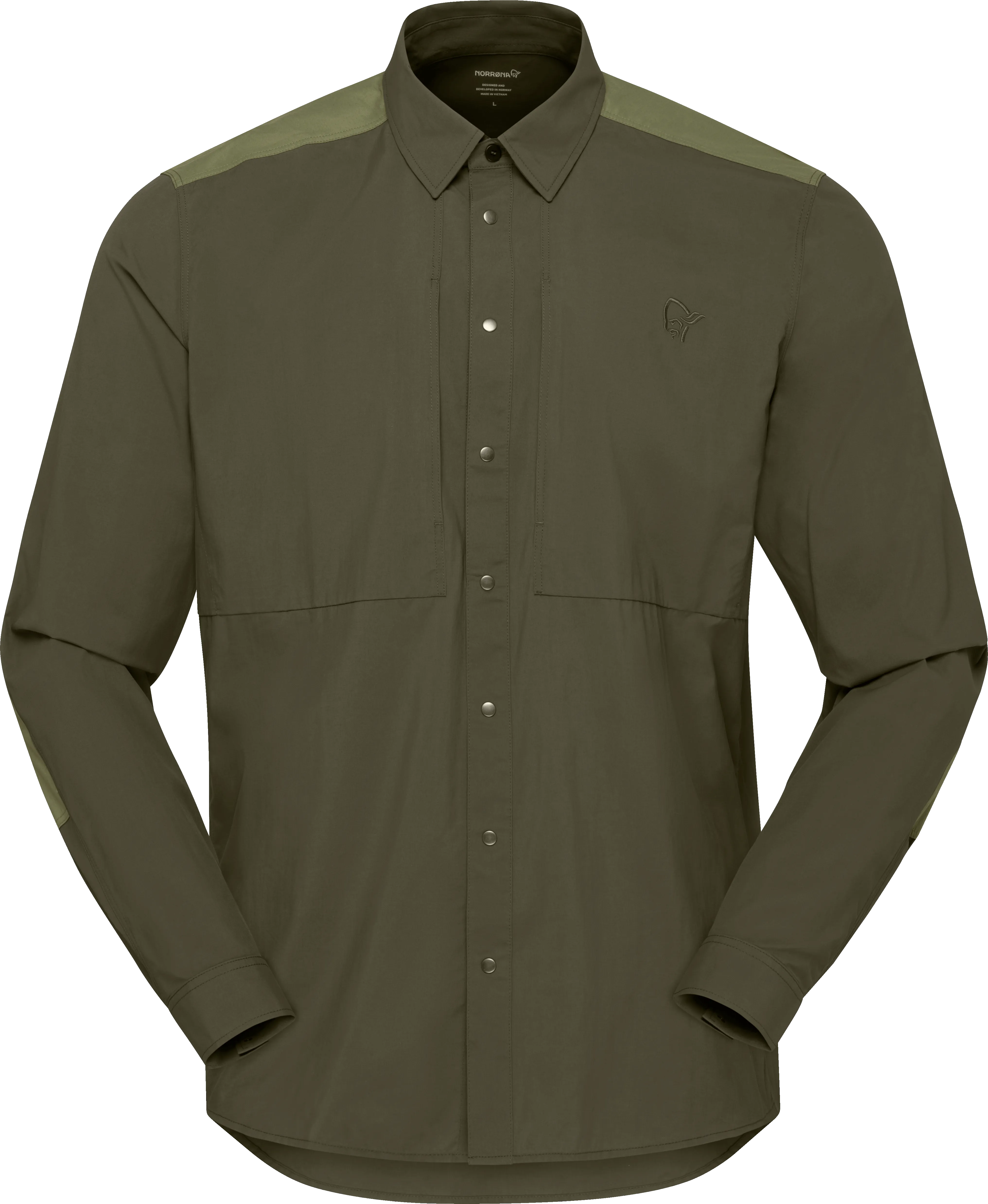 Norrøna Men&#x27;s Femund Light Shirt Olive Night | Buy Norrøna Men&#x27;s Femund Light Shirt Olive Night here | Outnorth