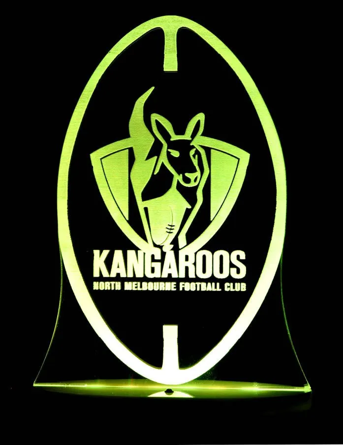 Nth Melbourne Kangaroos Australian Football Club 3D LED Night Light