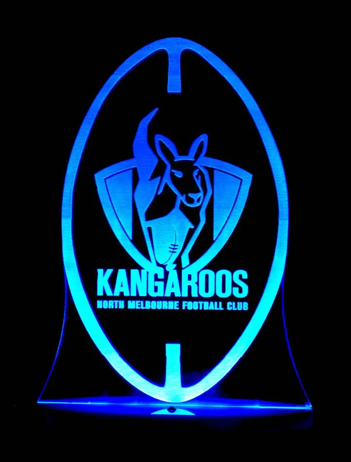 Nth Melbourne Kangaroos Australian Football Club 3D LED Night Light