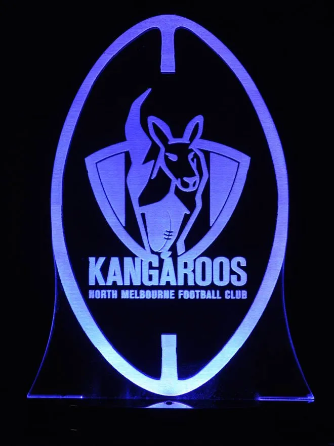 Nth Melbourne Kangaroos Australian Football Club 3D LED Night Light