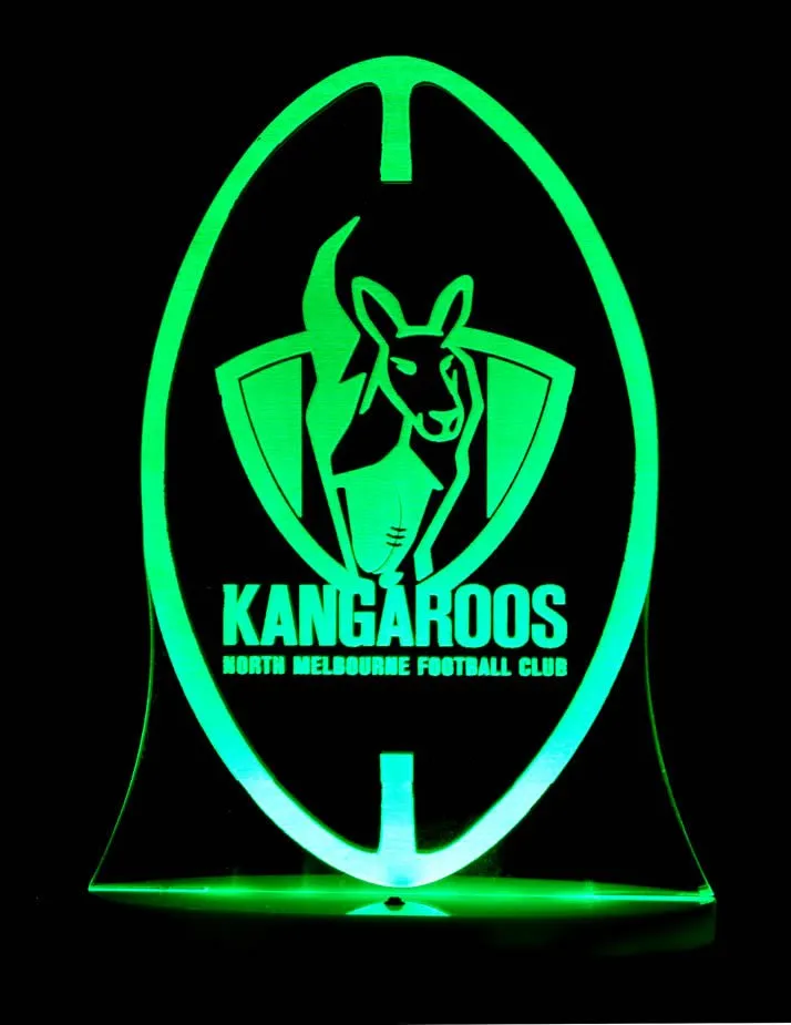 Nth Melbourne Kangaroos Australian Football Club 3D LED Night Light