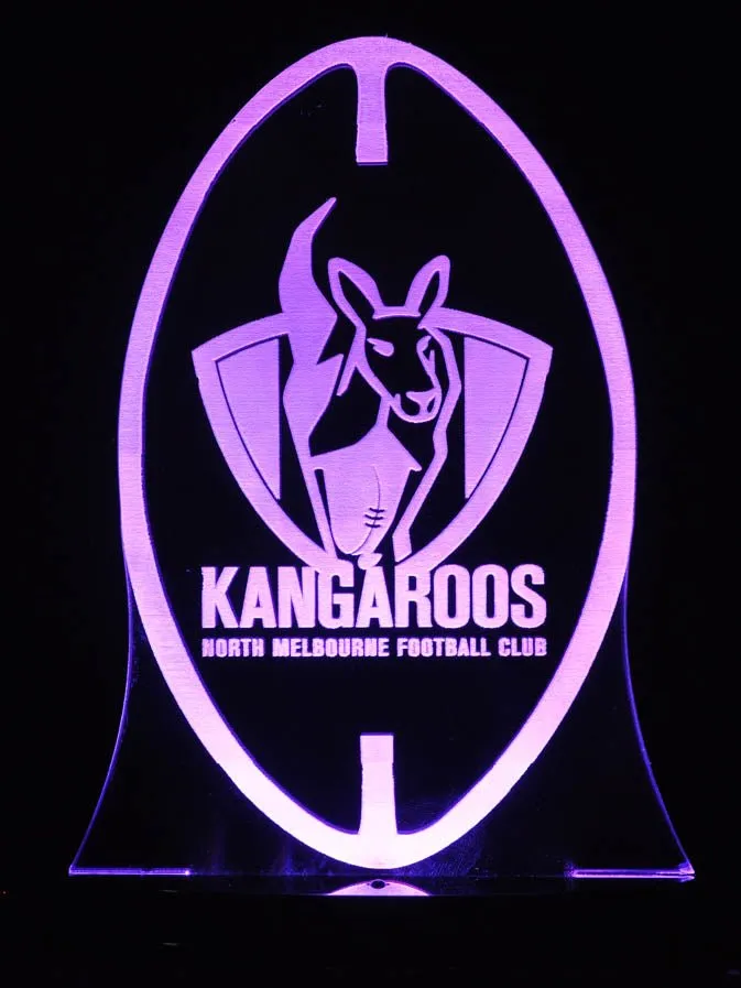 Nth Melbourne Kangaroos Australian Football Club 3D LED Night Light