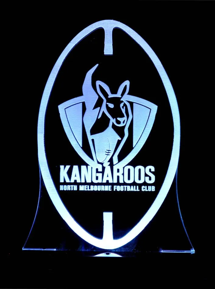 Nth Melbourne Kangaroos Australian Football Club 3D LED Night Light