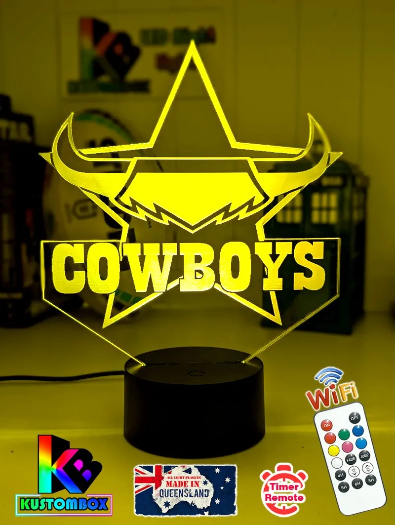 Nth Queensland Cowboys Rugby League Football Club LED Night Light