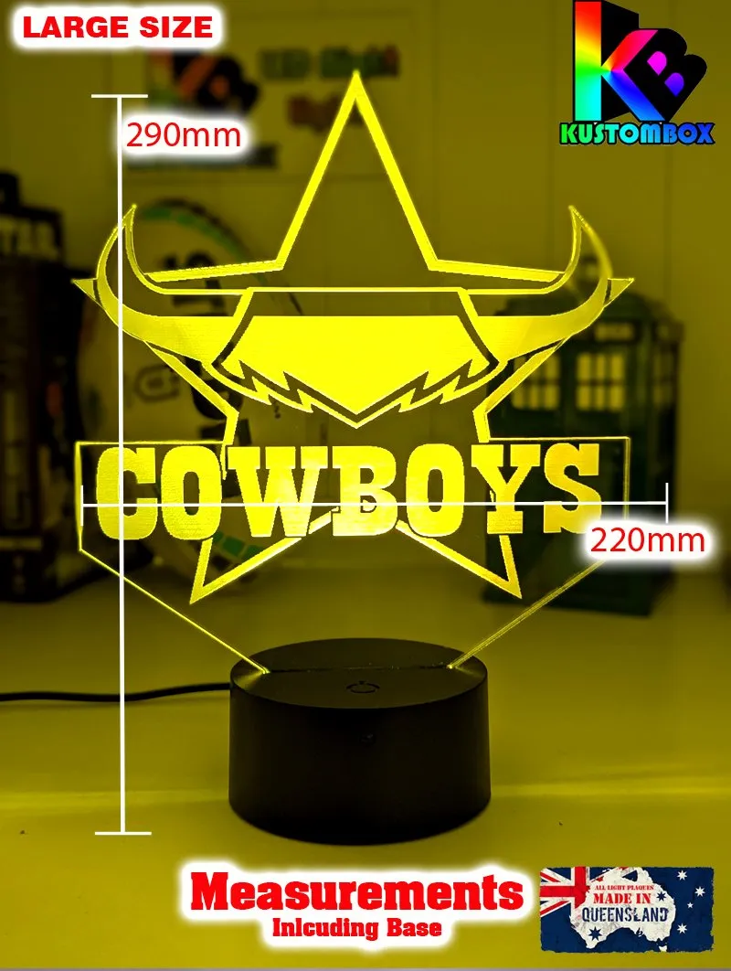 Nth Queensland Cowboys Rugby League Football Club LED Night Light