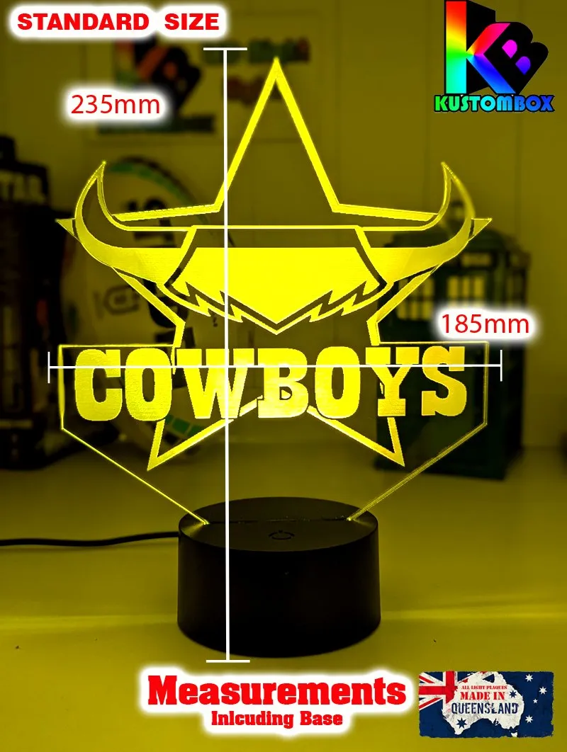 Nth Queensland Cowboys Rugby League Football Club LED Night Light