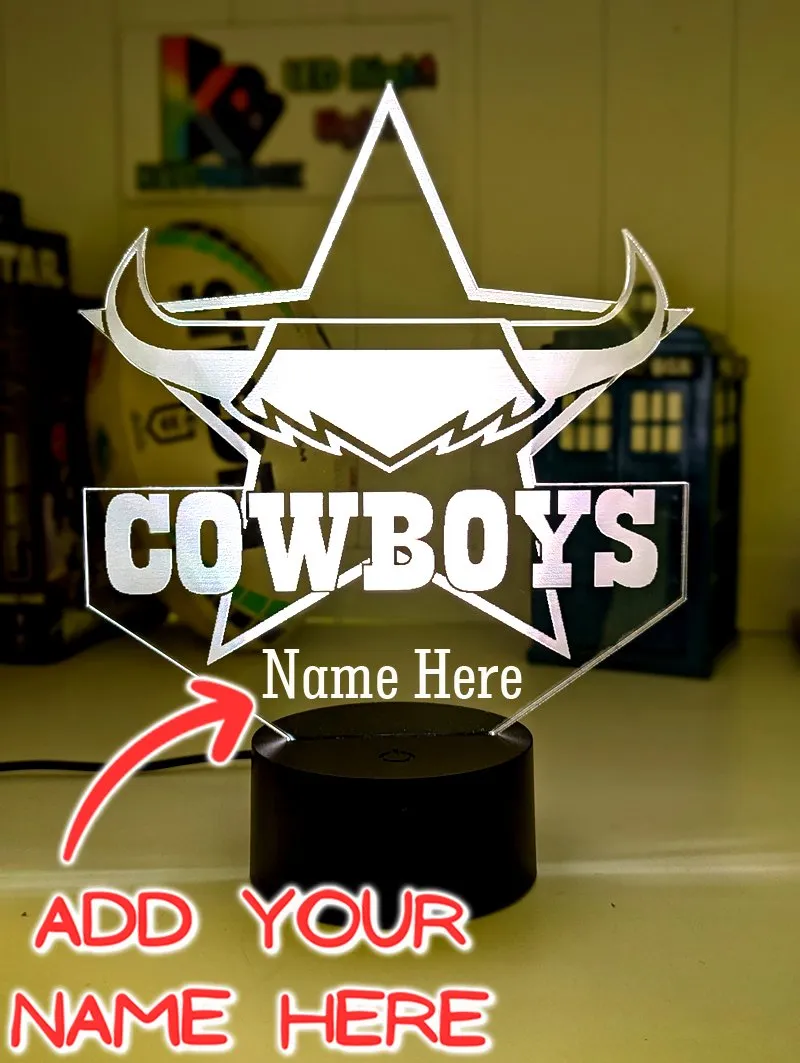 Nth Queensland Cowboys Rugby League Football Club LED Night Light