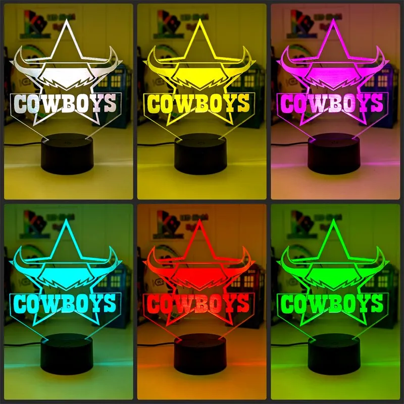 Nth Queensland Cowboys Rugby League Football Club LED Night Light