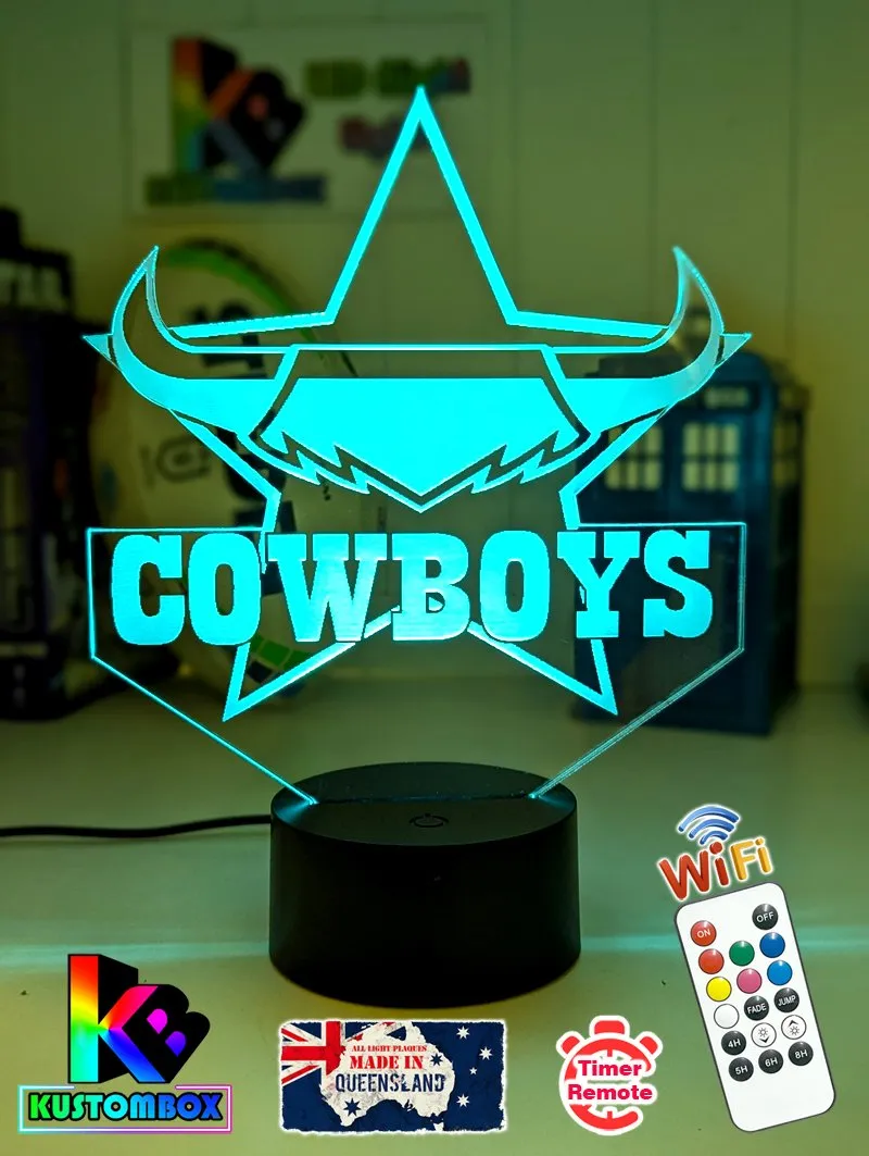 Nth Queensland Cowboys Rugby League Football Club LED Night Light