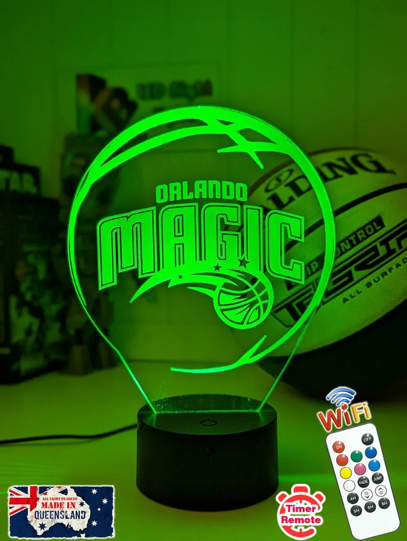 Orlando Magic Basketball Team LED Night Light Lamp