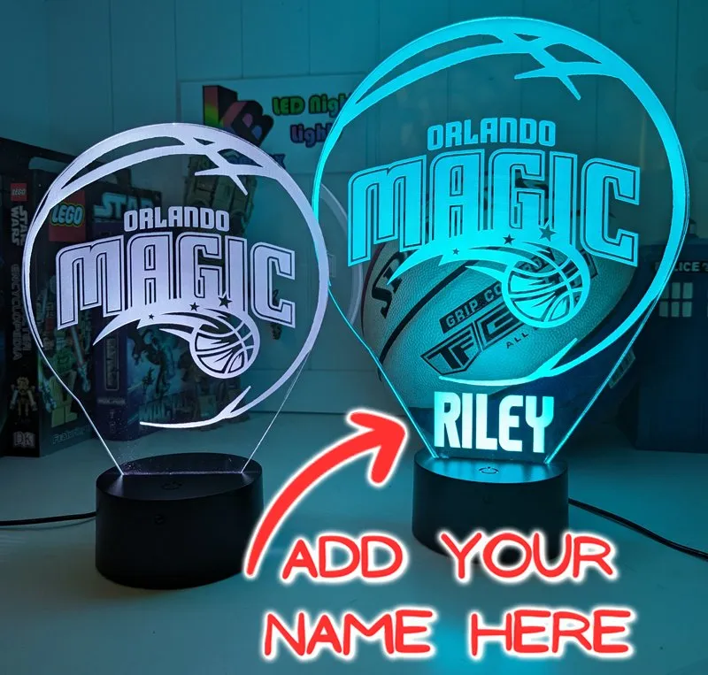 Orlando Magic Basketball Team LED Night Light Lamp