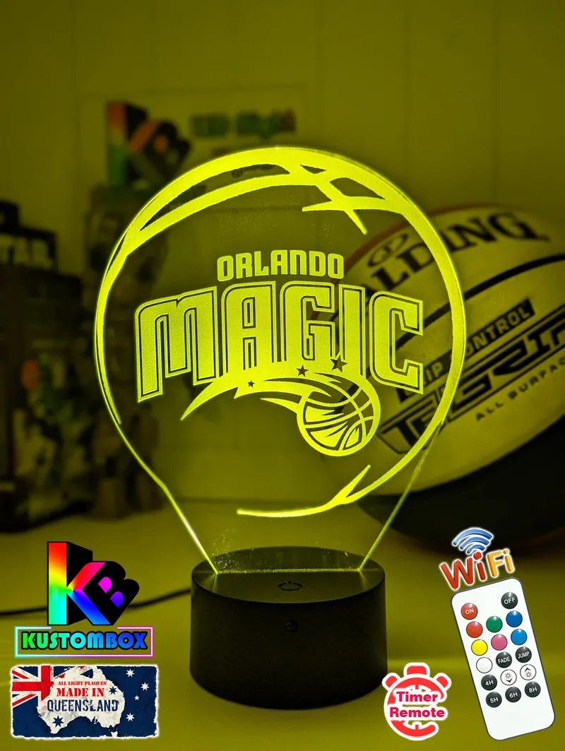 Orlando Magic Basketball Team LED Night Light Lamp