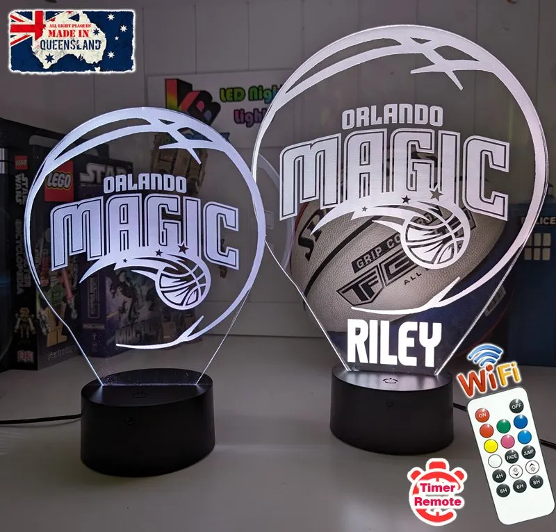 Orlando Magic Basketball Team LED Night Light Lamp