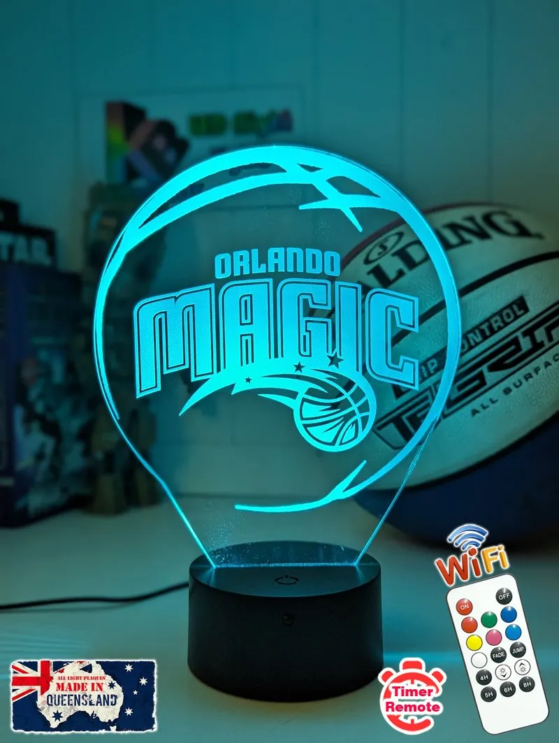 Orlando Magic Basketball Team LED Night Light Lamp