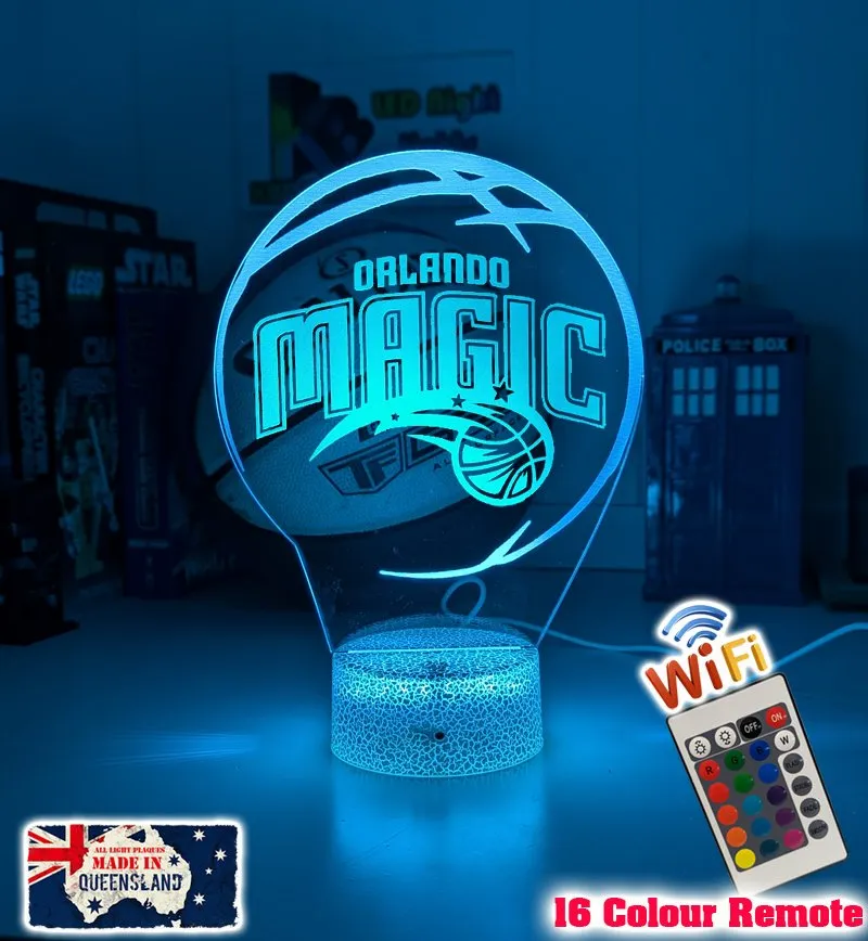 Orlando Magic Basketball Team LED Night Light Lamp