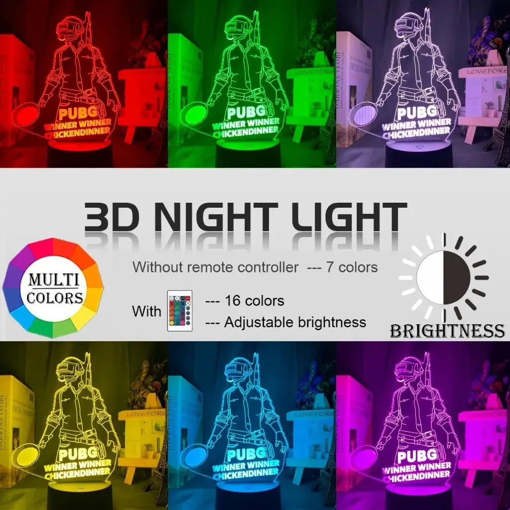PUBG Winner Winner LED