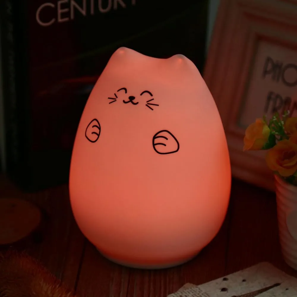 Purrfect Colorful Night Lamp