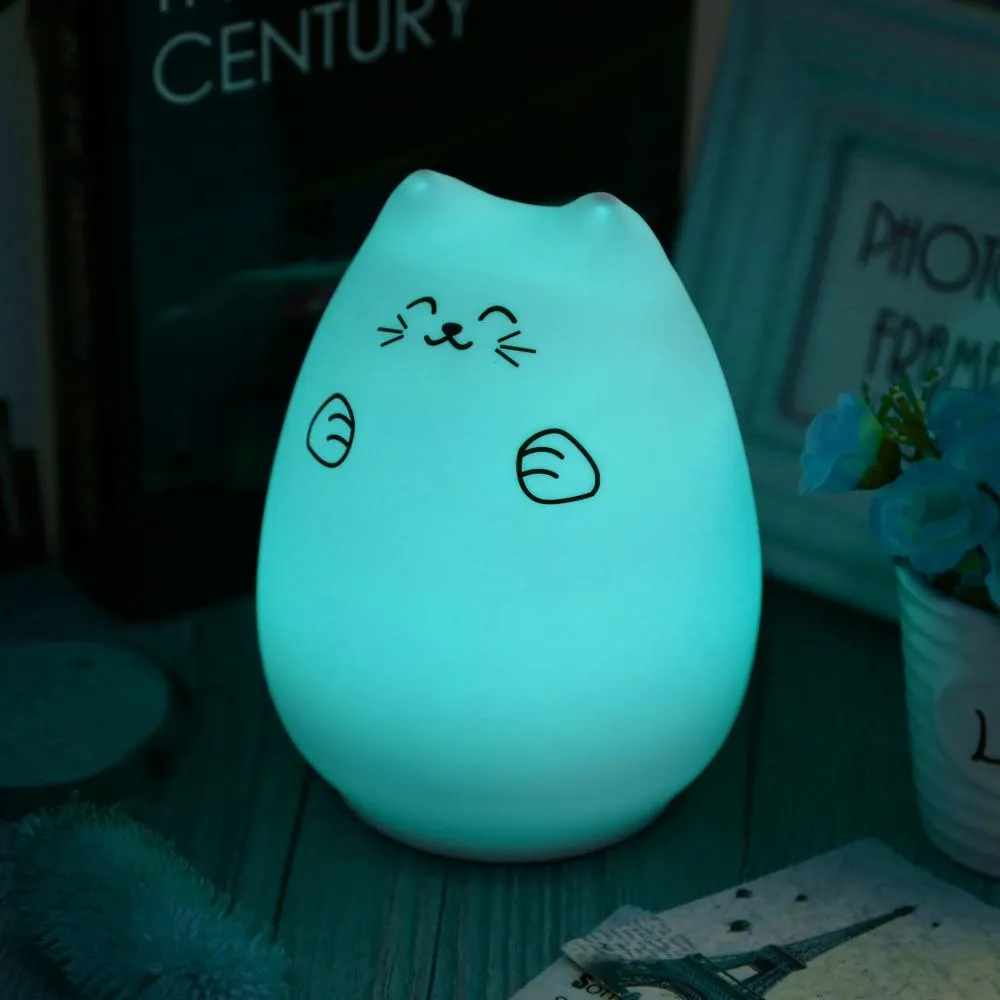 Purrfect Colorful Night Lamp