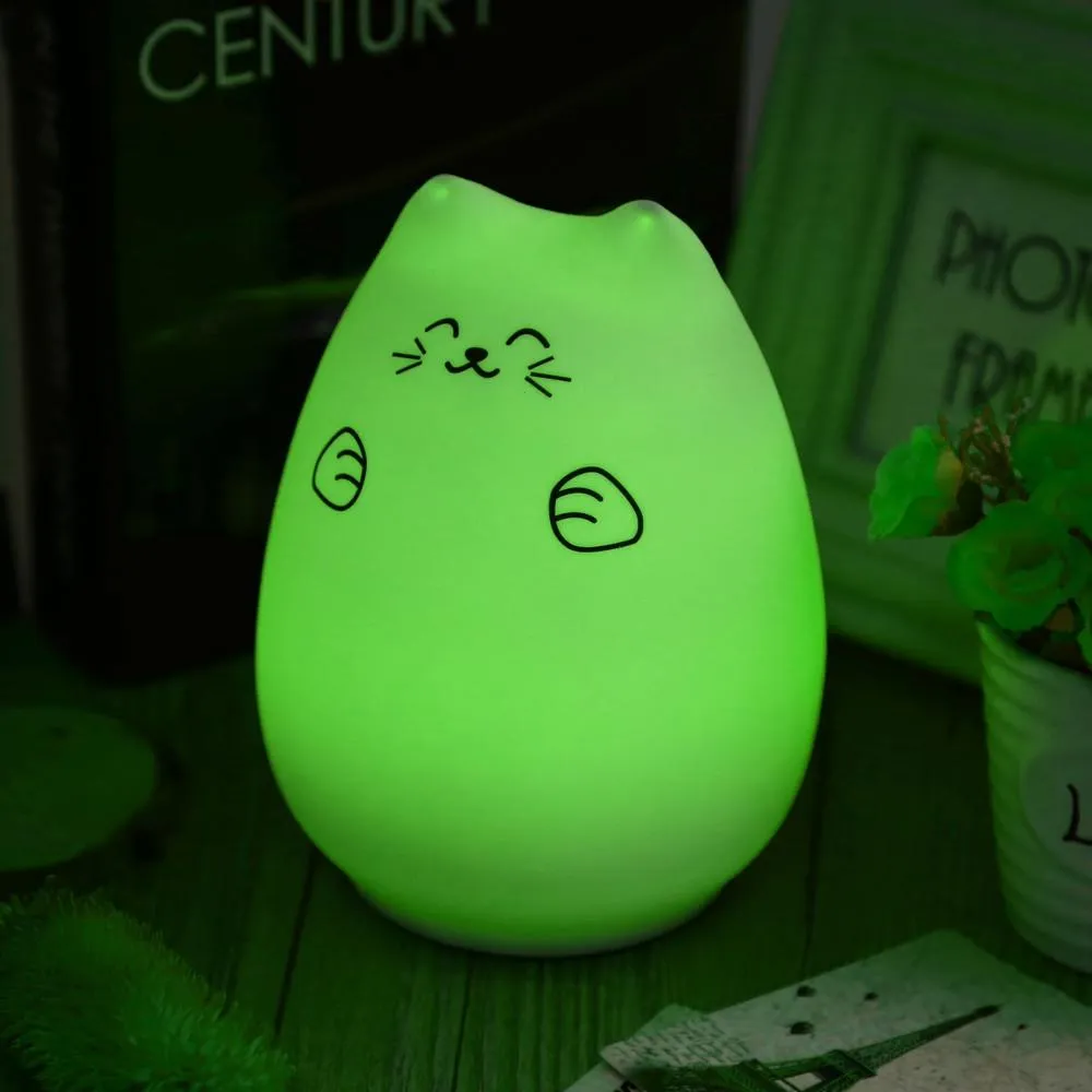 Purrfect Colorful Night Lamp
