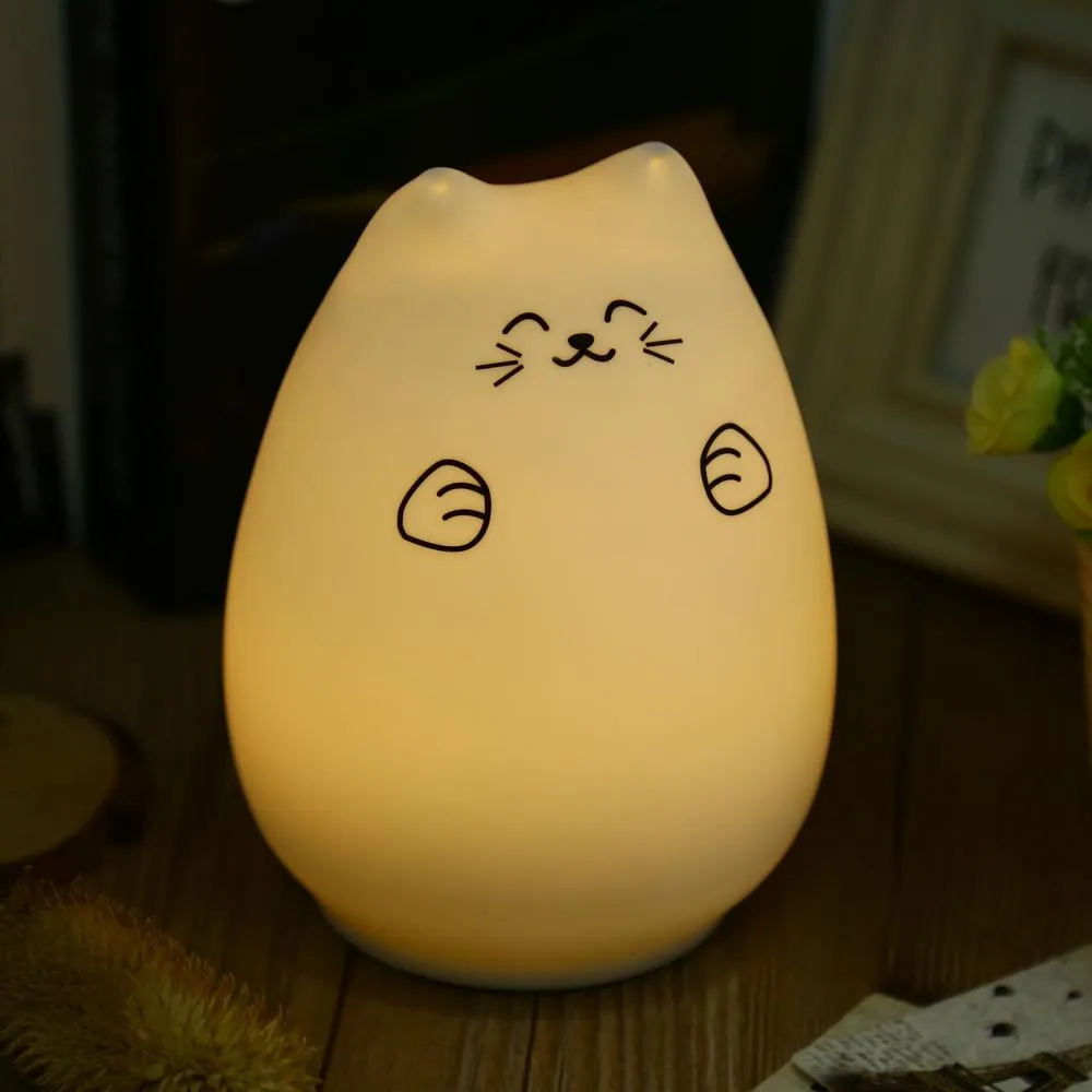 Purrfect Colorful Night Lamp