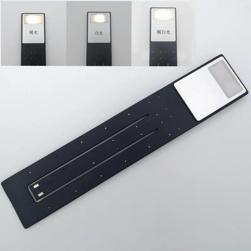 Rechargeable LED Changeable Folding Book Clip Lamp Eye Protection Dimmable USB Reading Night Light