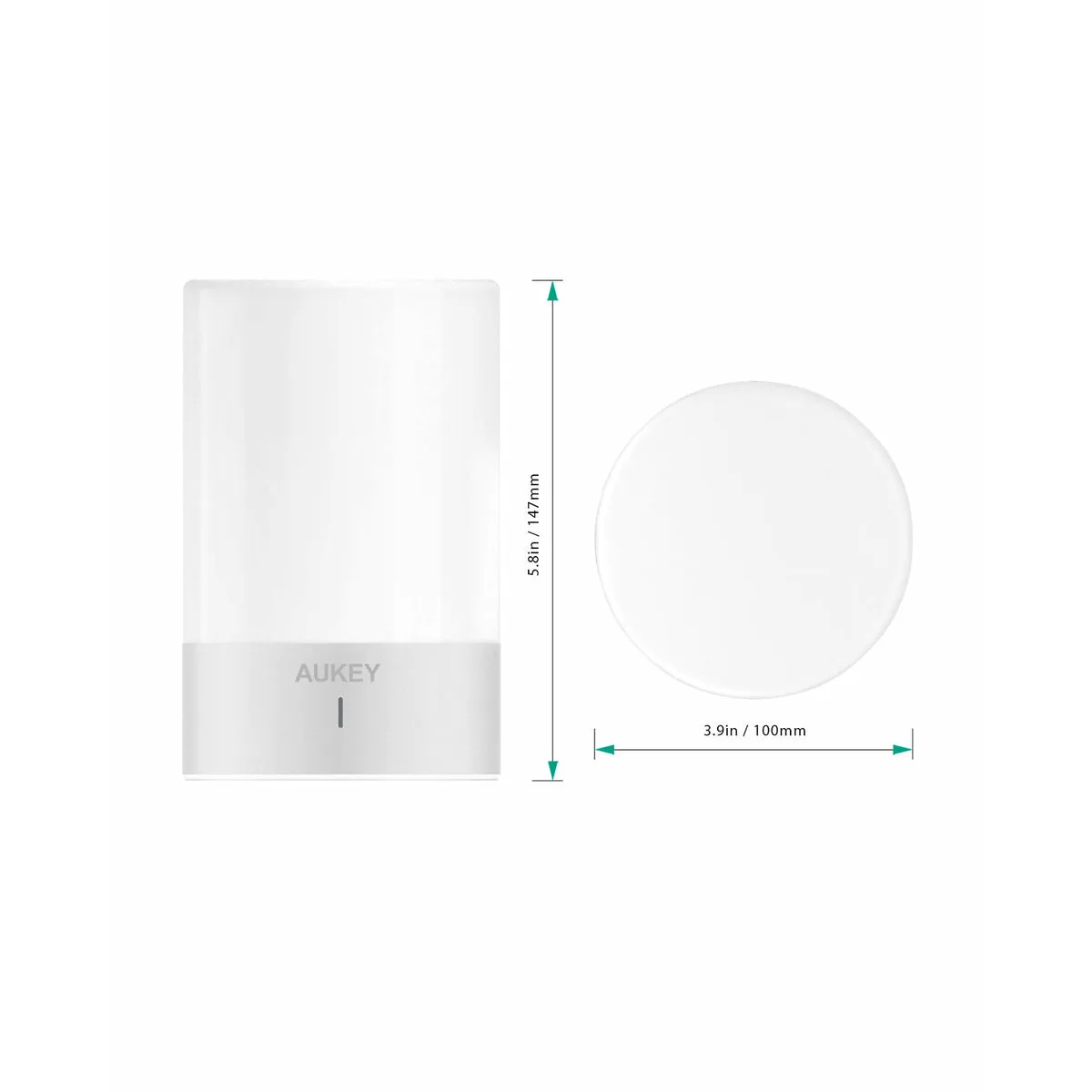Rechargeable Touch Control Light with Soft White and Color LED Modes