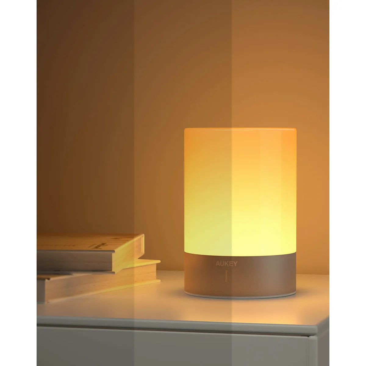 Rechargeable Touch Control Light with Soft White and Color LED Modes