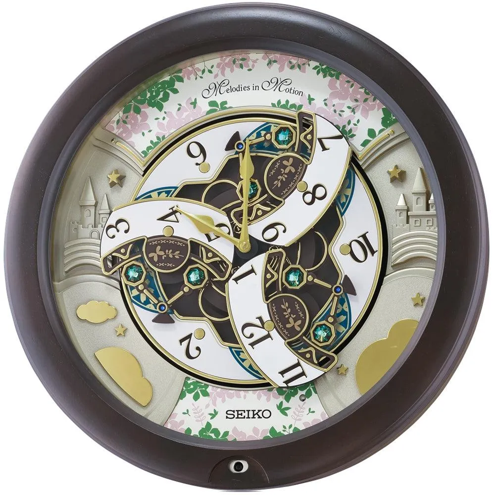 Seiko Cherry Blossom Melodies In Motion Musical Wall Clock QXM391N