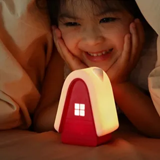 Silicone Night Light Kids Night Lamp Snow House Rechargeable Light